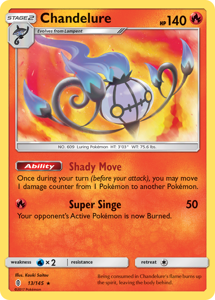 Chandelure (13/145) [Sun & Moon: Guardians Rising]