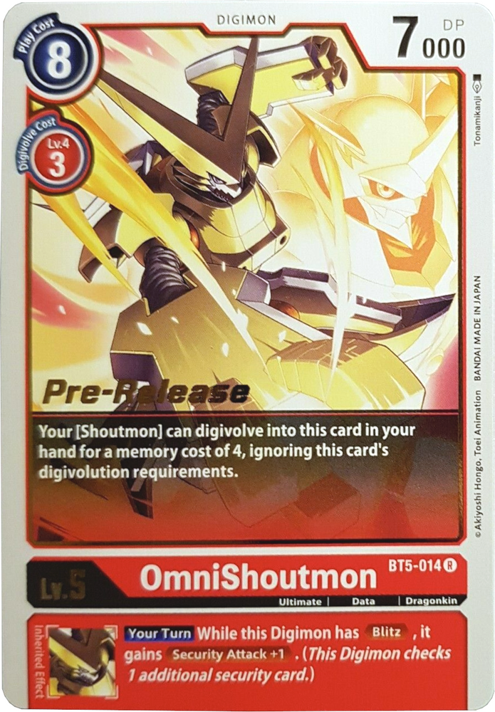 OmniShoutmon [BT5-014] [Battle of Omni Pre-Release Promos]