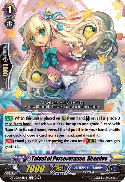 Talent of Perseverance, Shandee (D-PV01/144EN) [History Collection]