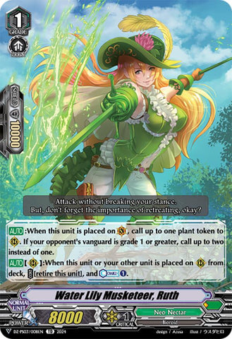 Water Lily Musketeer, Ruth (DZ-PS03/008EN) [Premium Deckset "Musketeer"]