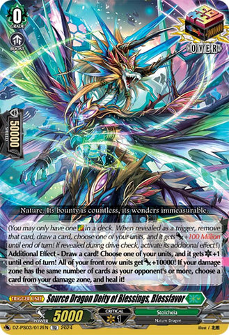 Source Dragon Deity of Blessings, Blessfavor (DZ-PS03/012EN) [Premium Deckset "Musketeer"]