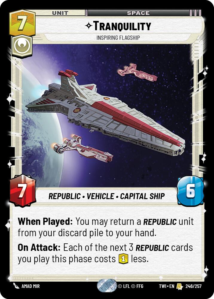 Tranquility - Inspiring Flagship (246/257) (246/257) [Twilight of the Republic]