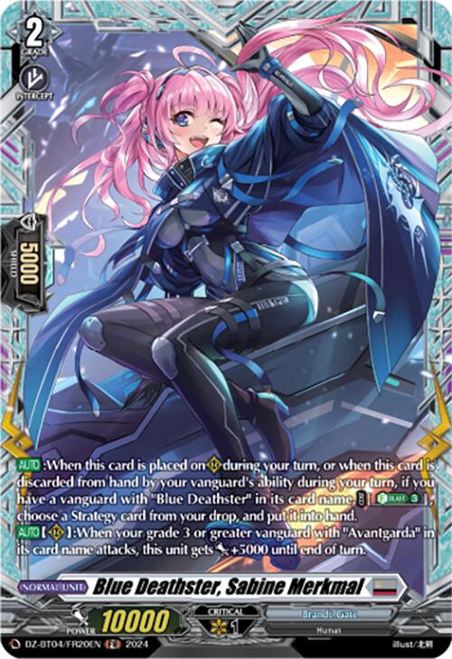Blue Deathster, Sabine Merkmal (DZ-BT04/FR20EN) [Destined Showdown]
