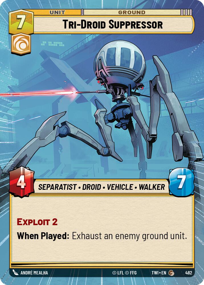 Tri-Droid Suppressor (482) (Hyperspace) (482) [Twilight of the Republic]