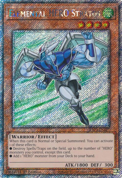 Elemental HERO Stratos (Platinum Secret Rare) [RA03-EN177] Platinum Secret Rare