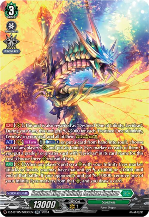 Destined King of Infinity, Levidras Empireo (DZ-BT05/SR30EN) [Omniscient Awakening]