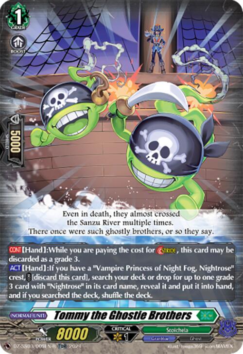 Tommy the Ghostie Brothers (TDR) (DZ-SS03/009EN-R) [Stride Deckset -Nightrose-]