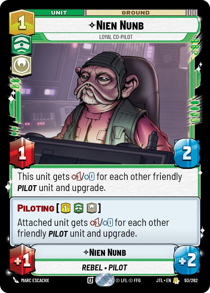Nien Nunb - Loyal Co-Pilot (093/262) (093/257) [Jump to Lightspeed]