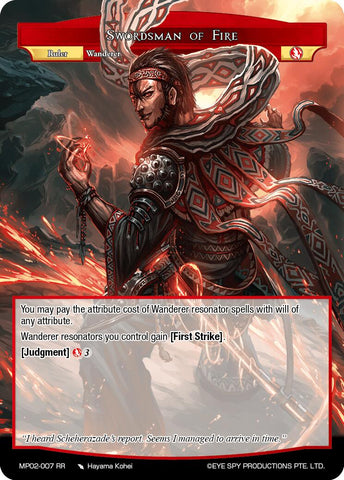 Swordsman of Fire // Dimension Brigade's Leader, Adelbert (MP02-007 JR) [Masterpiece Collection 02 "Fates Reunited!"]