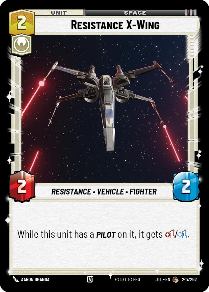 Resistance X-Wing (247/262) (247/262) [Jump to Lightspeed]