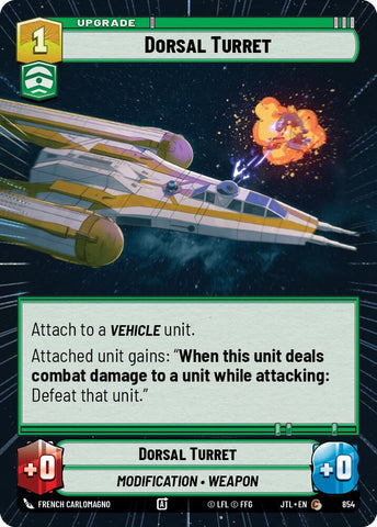 Dorsal Turret (854) (Hyperspace Foil) (854) [Jump to Lightspeed]