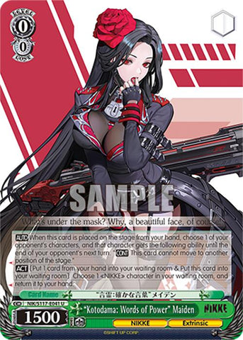 "Kotodama: Words of Power" Maiden (NIK/S117-E041 U) [GODDESS OF VICTORY: NIKKE]