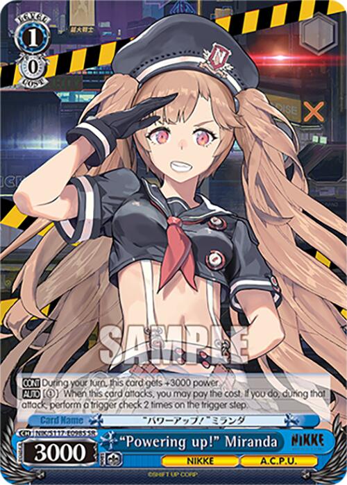 "Powering up!" Miranda (NIK/S117-E098S SR) [GODDESS OF VICTORY: NIKKE]