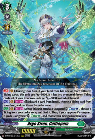 Argo Siren, Calliopeia (DZ-BT07/013EN) [Moon Fangs & Cerulean Blaze]