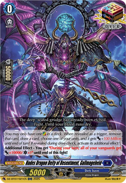 Hades Dragon Deity of Resentment, Gallmageheld (DZ-BT07/021EN) [Moon Fangs & Cerulean Blaze]