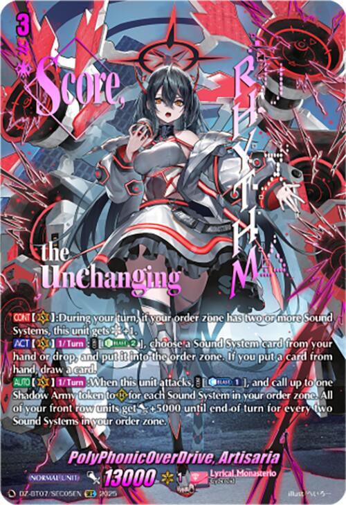 PolyPhonicOverDrive, Artisaria (DZ-BT07/SEC05EN) [Moon Fangs & Cerulean Blaze]