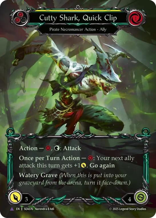 Cutty Shark, Quick Clip (Marvel) [SEA076] (High Seas)  Cold Foil