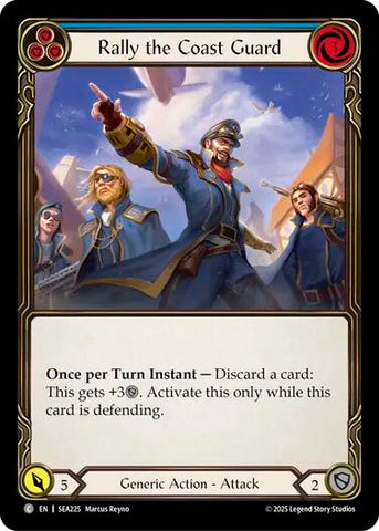 Rally the Coast Guard (Blue) [SEA225] (High Seas)  Rainbow Foil