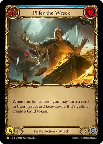 Pilfer the Wreck (Blue) (Treasure) [SEA140] (High Seas)  Cold Foil