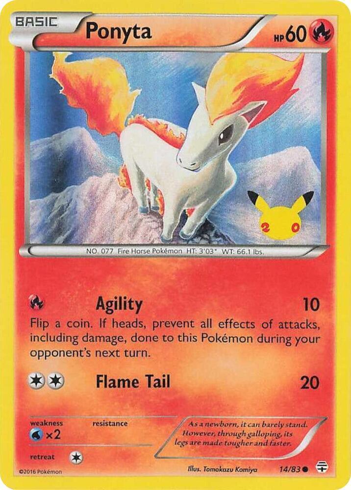 Ponyta (014/083) (UK Exclusive Promo) [Miscellaneous Cards]