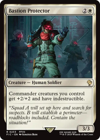 Bastion Protector (Surge Foil) [FINAL FANTASY Commander]