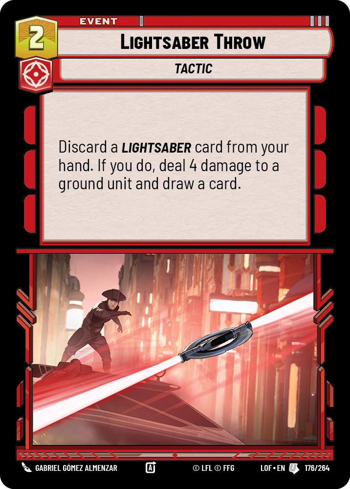 Lightsaber Throw (176/264) (176/264) [Legends of the Force]