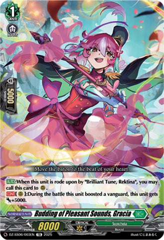 Budding of Pleasant Sounds, Gracia (DZ-SS06/003EN) [DZ-SS06: Master Deckset -Urara Haneyama-]