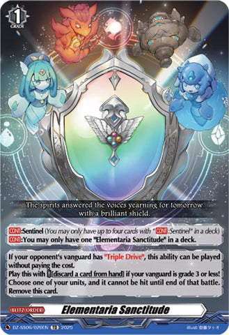 Elementaria Sanctitude (DZ-SS06/020EN) [DZ-SS06: Master Deckset -Urara Haneyama-]