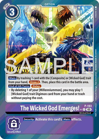 The Wicked God Emerges! [P-193] (Store Tournament 2025 Vol.3 Winner Pack) [Promotion Cards]