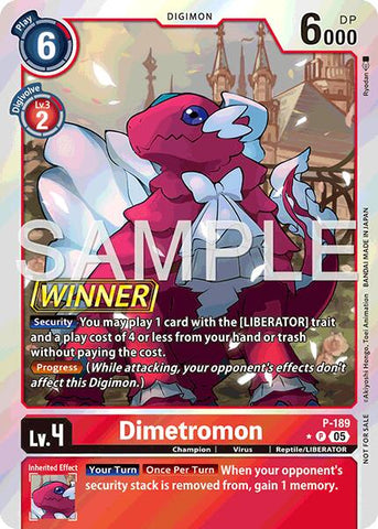 Dimetromon [P-189] (Store Tournament 2025 Vol.3 Winner Pack) [Promotion Cards]