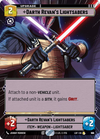 Darth Revan's Lightsabers (978) (Hyperspace Foil) (978) [Legends of the Force]
