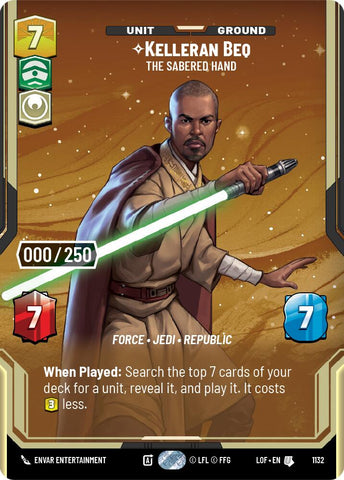 Kelleran Beq - The Sabered Hand (1132) (Serialized) (1132) [Legends of the Force]