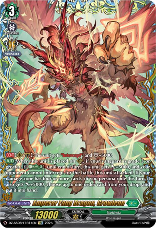 Emperor Fang Dragon, Growleon (DZ-SS08/FFR14EN) [DZ-SS08: Festival Booster 2025]