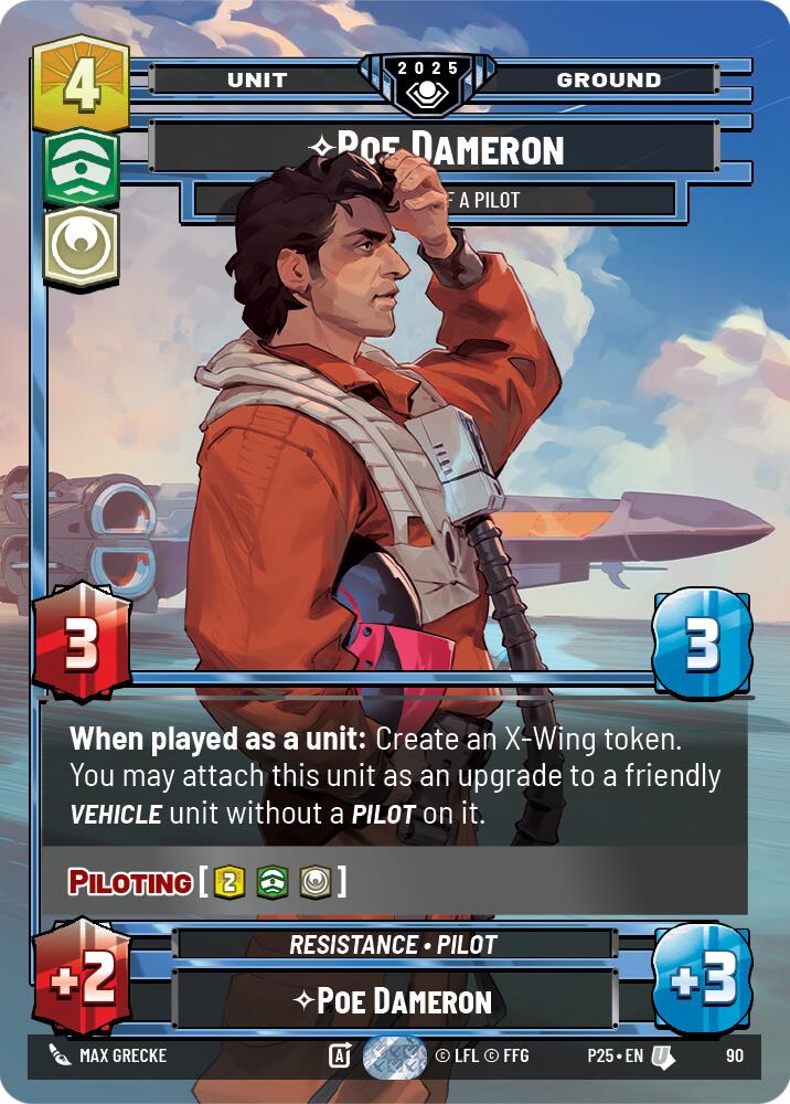 Poe Dameron (90) - One Hell of a Pilot (90) [Organized Play Promos]