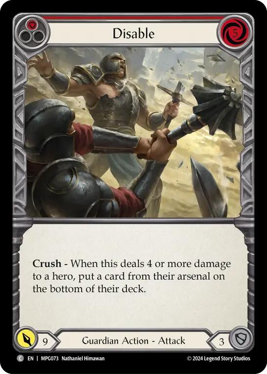 Disable (Red) [MPG073] (Mastery Pack Guardian)