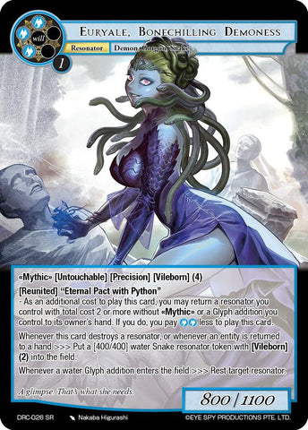 Euryale, Bonechilling Demoness (DRC-026 SR) [Descent into the Raven's Catacombs]