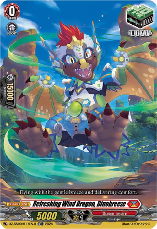 Refreshing Wind Dragon, Dinobreeze (TDR) (DZ-SS09/017EN-R) [DZ-SS09: Zero Tendo Start Deck]