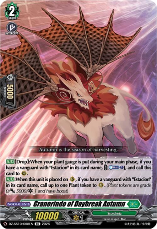 Granorindo of Daybreak Autumn (DZ-SS10/008EN) [DZ-SS10: Shiki Otei Start Deck]