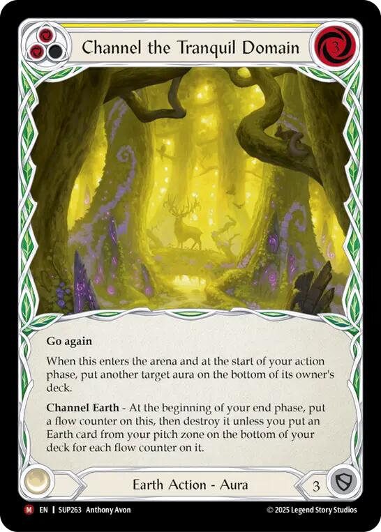 Channel the Tranquil Domain (Extended Art Cold Foil) [SUP263] (Super Slam)  Cold Foil