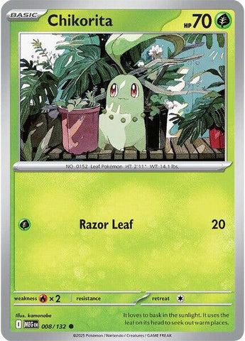 Chikorita (008/132) [Mega Evolution: Base Set]