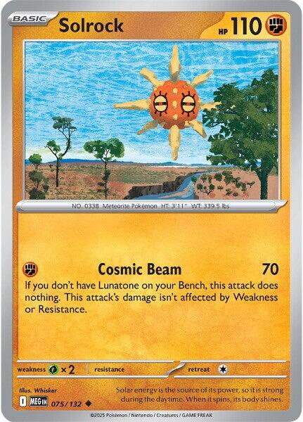 Solrock (075/132) [Mega Evolutions: Base Set]