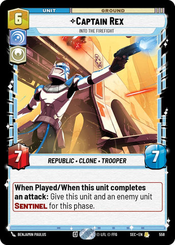 Captain Rex - Into the Firefight (Foil) (558) (558) [Secrets of Power]