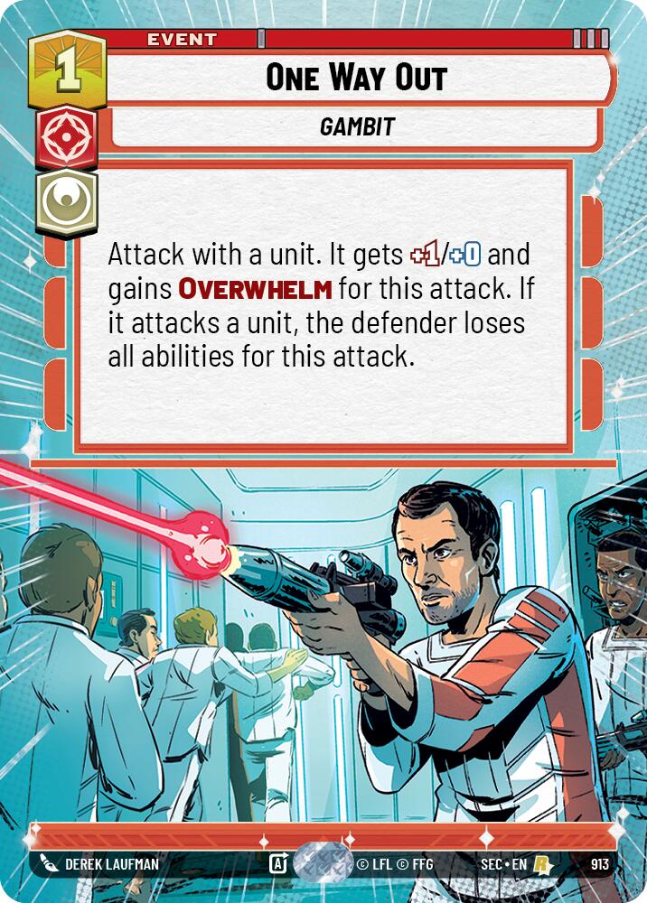 One Way Out (913) (Hyperspace Foil) (913) [Secrets of Power]