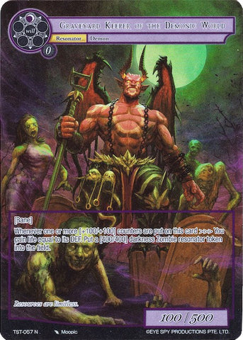 Graveyard Keeper of the Demonic World (Full Art) (TST-057) [The Seventh]