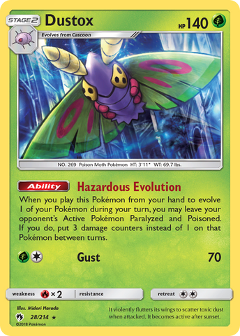 Dustox (28/214) [Sun & Moon: Lost Thunder]