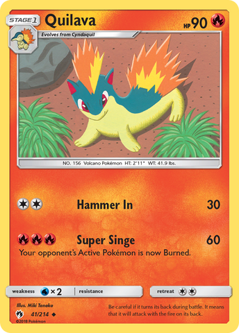 Quilava (41/214) [Sun & Moon: Lost Thunder]