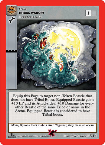 Tribal Warcry (Moca Vampire) [Cryptid Nation: Nightfall First Edition Release Event Deck]