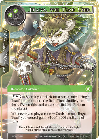 Jiraiya, The Toad User (DBV-065) [The Decisive Battle of Valhalla]