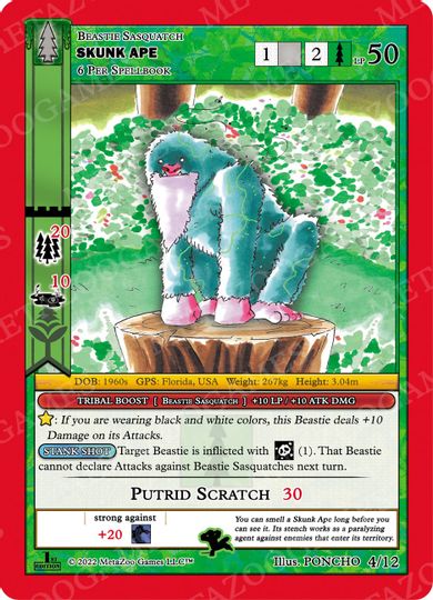 Skunk Ape [Cryptid Nation: Wilderness First Edition Theme Deck]