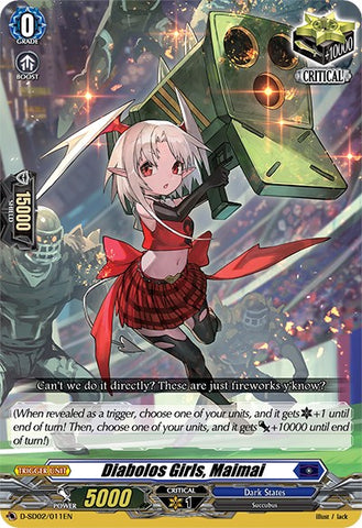 Diabolos Girls, Maimai (D-SD02/011EN) [Danji Momoyama: Tyrant Tiger]